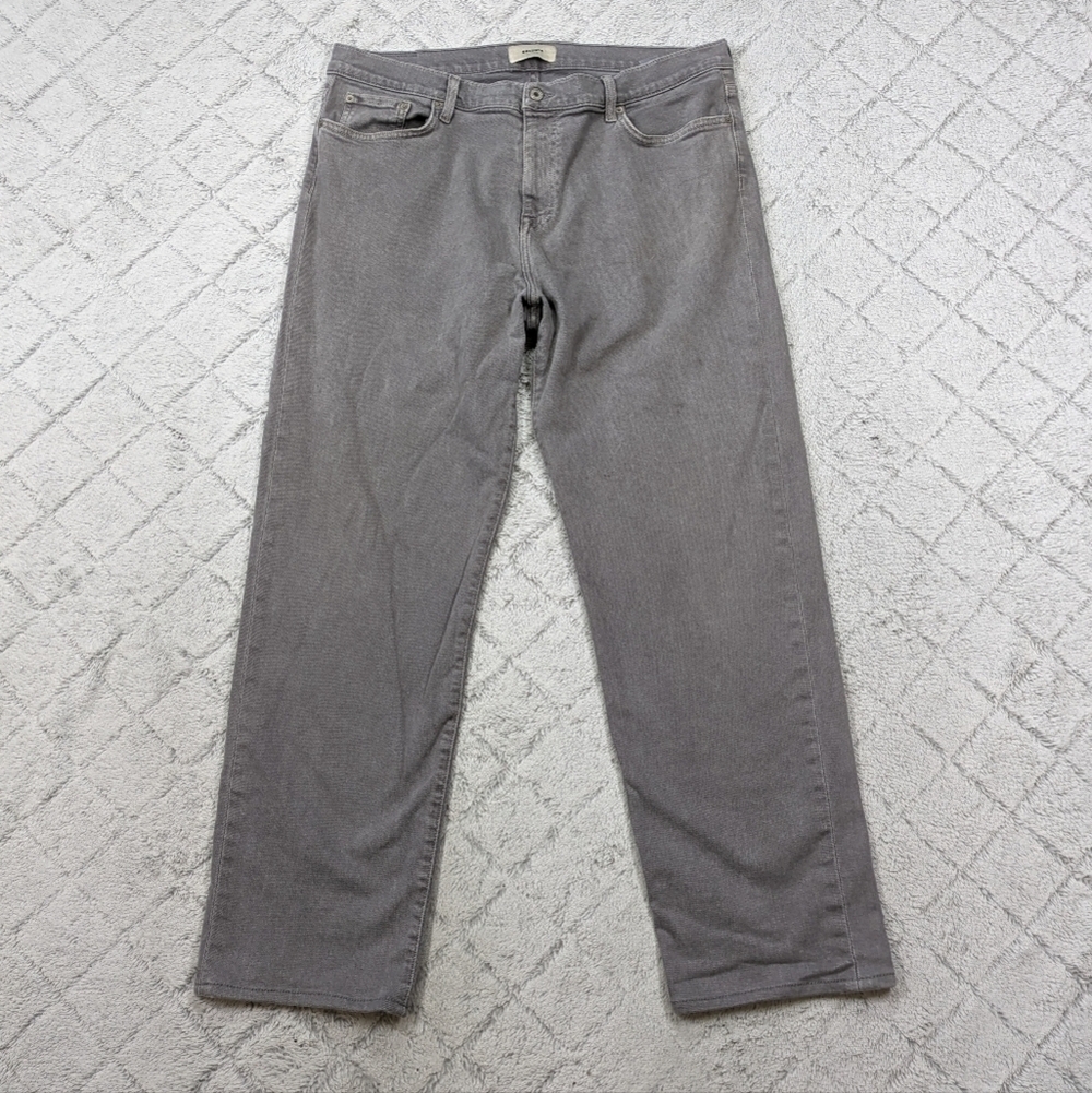 Baldwin Jeans Men's 36x31 Gray Iron Brennan Modern Straight Cotton USA